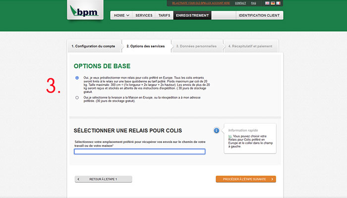 comment utiliser service bpm france