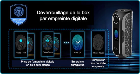 box cube fp obs empreinte digitale