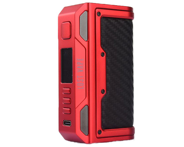 lost vape thelema quest red carbon fiber double accu