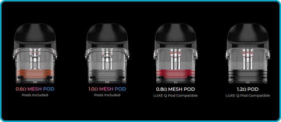 cartouche compatible vaporesso luxe qs