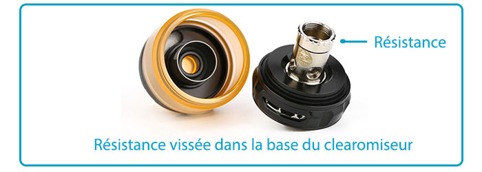 notice comment mettre la résistance clearomiseur e-cigarette