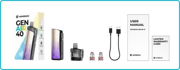 prix kit gen air 40 vaporesso