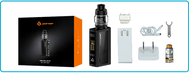 Coffret kit obelisk 120 fc z avec chargeur geekvape