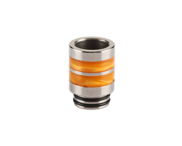 meilleur drip tip 810 inox resine ring orange