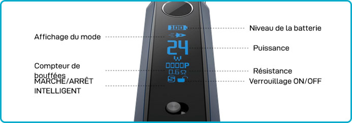 reglage vaporesso box gtx one pro