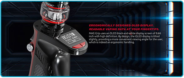 écran du kit mag grip de smoktech