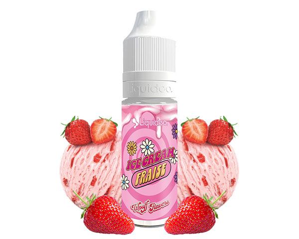 e-liquide goût puff ice cream fraise