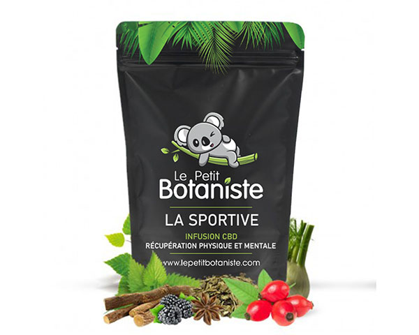 Tisane CBD La Sportive 💪 infusion maté bienfaits, dosage et durée