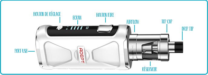 Kit Adept vue détaillée Innokin