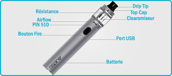 description kit tigon 2600mah aspire