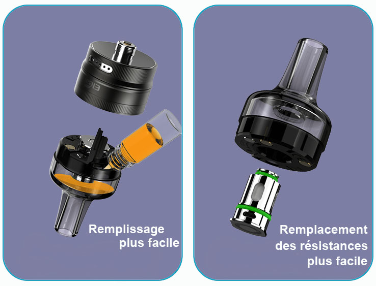 remplir clearomiseur eleaf gtl tank