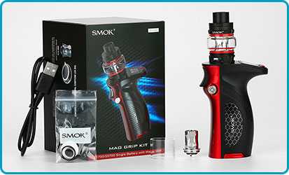 contenu package mag grip smok kit 100w tfv8 baby v2