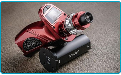 Smoktech Mag Grip Kit 100W Clearomiseur TFV8 Baby V2 Bleu