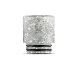 Drip tip 810 silver flower