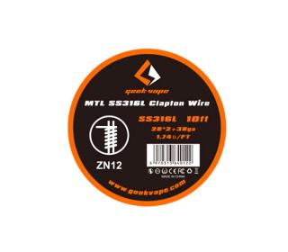 Fil resistif mtl ss316l clapton geekvape