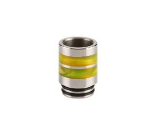 achat drip tip 810 inox resine ring jaune