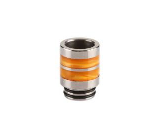 meilleur drip tip 810 inox resine ring orange