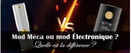 mod meca ou mode electronique difference