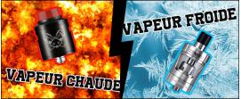 vapoteuse vapeure chaude ou froide