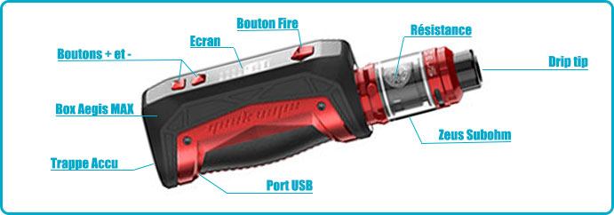 guide d'utilisation aegis max geekvape