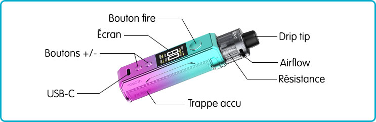 notice en francais drag x2 voopoo