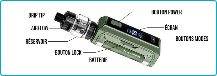 aegis mini 5 m100 geekvape mode d'emploi