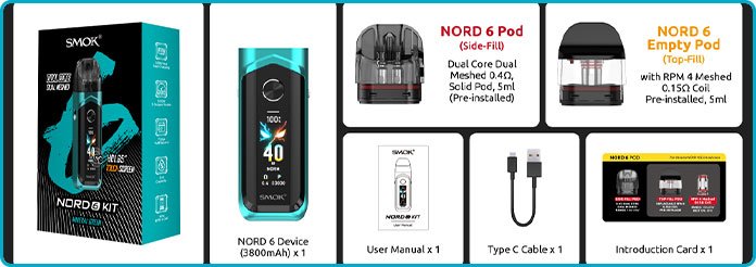 smok nord 6 kit complet