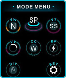 mode d'emploi kit luxe s 220w menu mode