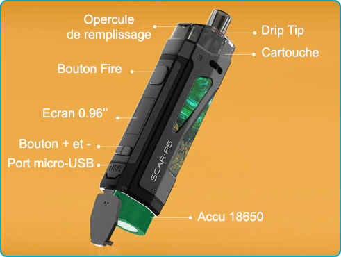 mode d'emploi pod scar p5 smok