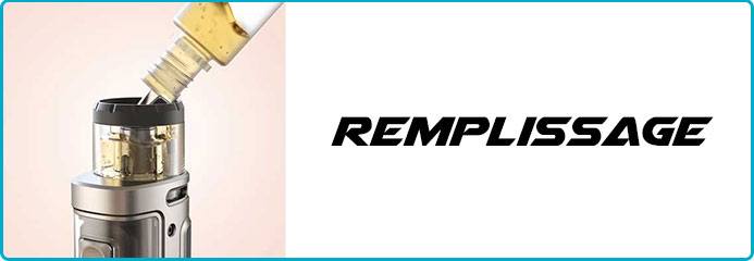 remplissage e liquide aspire