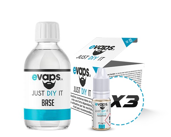 Pack DIY 50/50 200ml ▷ vape avec booster nicotine