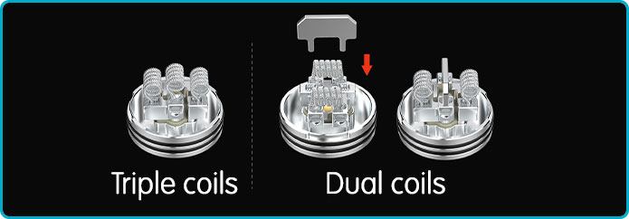 dual coil ou triple coil seri