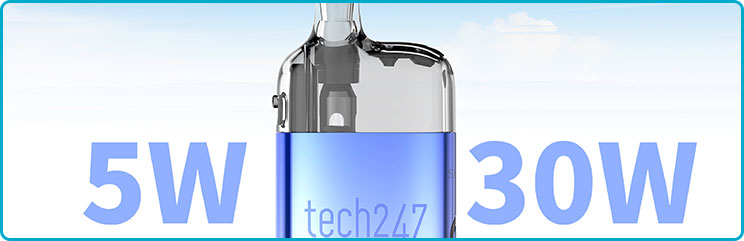 reglage puissance pod tech247