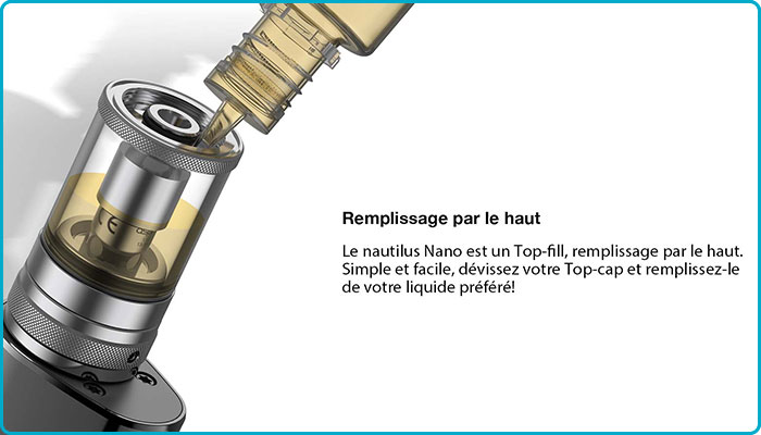 aspire nautilus nano achat nouveau clearomiseur