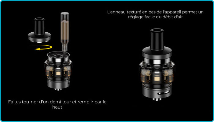 comment mettre eliquide dans clearomiseur vaporesso