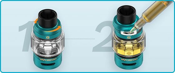 remplissage tank nrg s kit gen x vaporesso