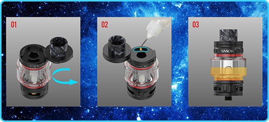 remplissage tfv18 arcfox smok