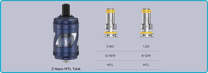 Résistances clearomiseur Z Nano MTL Geekvape