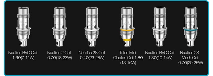 resistances compatibles clearomiseur nautilus 3 aspire